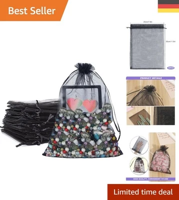 Elegante Geschenksäckchen 20x30 cm aus Organza - 30 Stück für besondere Anlässe - Bild 1 von 4