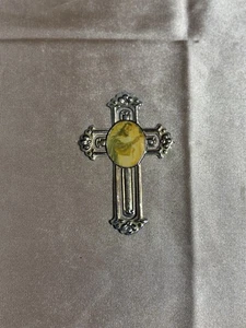 Jesus Cross Medal Bookmark. 1993 Warner press inc Enesco Vintage - Picture 1 of 7