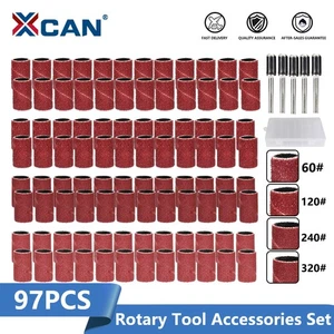 Sanding Drum Set Drum Sander Sleeves for Dremel Rotary Tool Sanding Band Drill - Picture 1 of 18