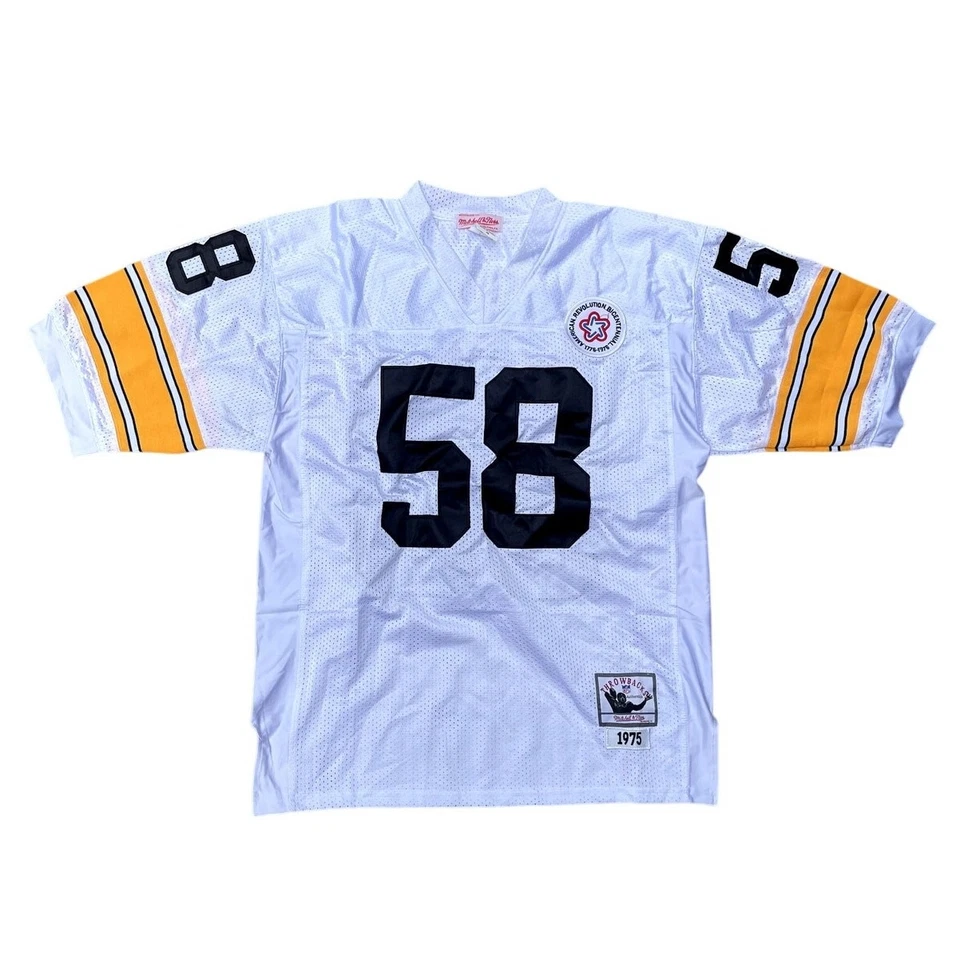 Mitchell And Ness 1975 Pittsburgh Steelers Jack Lambert #58 Throwbacks Talla 48 Foto 1 de 4