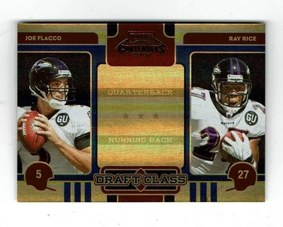 2008 Playoff Contenders Joe Flacco - Ray Rice Draft Class Numberd 42/50 Card #4 - Image 1 of 2