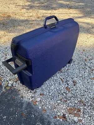 Vintage Blue Samsonite 26" Wheeled Hardshell Rolling Suitcase  Mint - Image 1 of 4