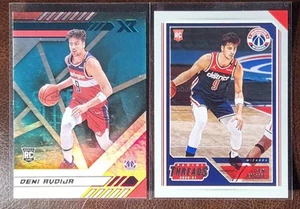 Deni Avdija 2020-21 Chronicles Threads & XR Aqua RC Lot x2 Washington Wizards - Picture 1 of 2