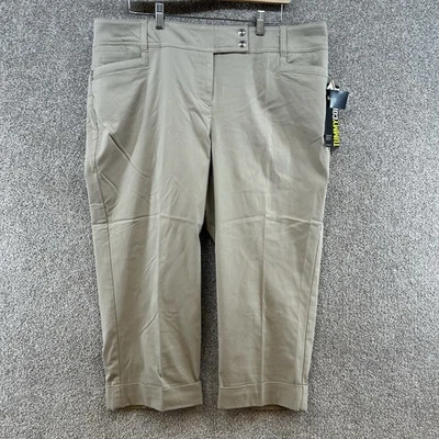 Новый с Ярлыками Style & Co. женское платье брюки размер 16 Вт бежевый высоты с манжетами - Изображение 1 из 4