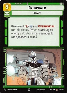 Overpower 126/264 Legends of the Force Star Wars Unlimited 000143 - Picture 1 of 2
