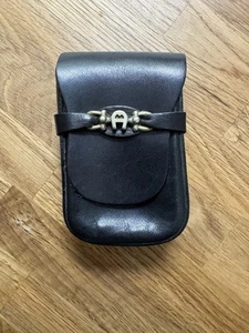 Aigner Zigaretten Etui Hülle Leder Vintage - Imagen 1 de 3