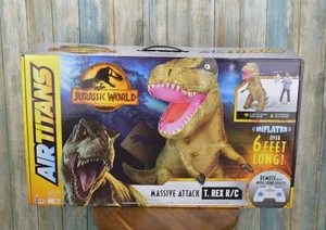 Air Titans Jurassic World Inflatable T Rex Rc 6FT Massive Attack Dinosaur NEW - Picture 1 of 13