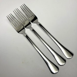 DANSK STAINLESS "ESCAPADE" Set of 3 DINNER FORKS 7.5" Round Tip - Picture 1 of 2