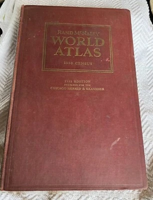 1930 Census Rand McNally World Atlas, Chicago Herald & Examiner - Image 1 of 4