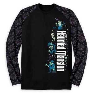 NWT Disney Haunted Mansion HItchhiking Ghosts Long Sleeve Shirt Small (SOLD OUT) - Picture 1 of 6