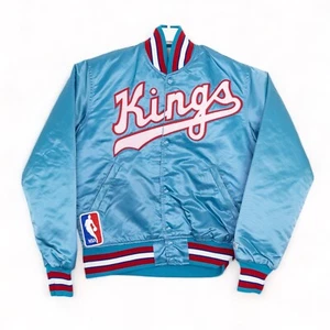 Vintage Sacramento Kings Satin Starter Jacke blau NBA Herren Größe Small SELTEN EUC - Bild 1 von 8