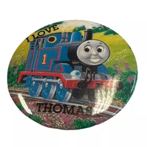 VTG 80’s THOMAS THE TRAIN BUTTON PIN CARTOON ANIMATION - Picture 1 of 2