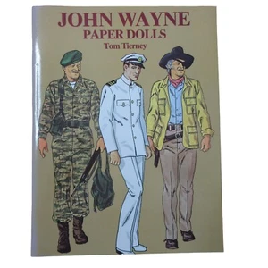 John Wayne Paper Dolls Tom Tierney Dover Costumes Book Uncut 1981 - Picture 1 of 7