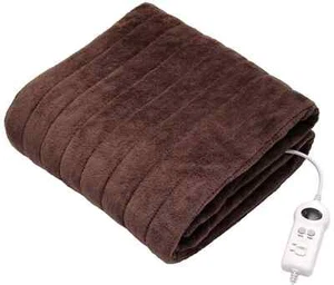 Extra große elektrisch beheizbare Überwurf weiche Fleece Überdecke wendbar 130x180cm - Bild 1 von 7