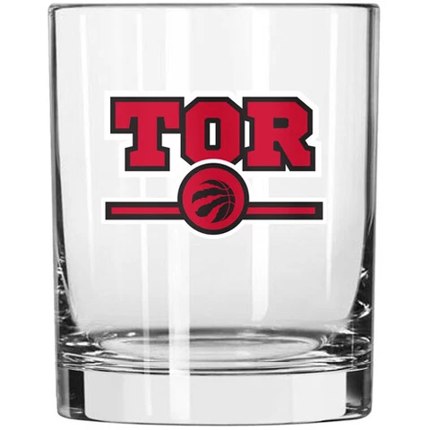 Toronto Raptors Letterman 14oz. Rocks Glass Cover