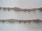 Handgearbeitete Borte Bouillon Silber BO-SB-1069
