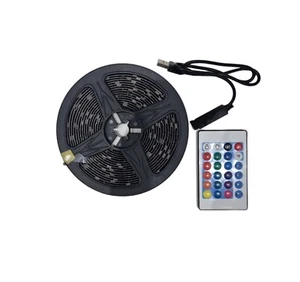 LED Strip Light USB 5m RGB 5050 Colour Changing Tape Cabinet Kitchen TV Lighting - Picture 1 of 6
