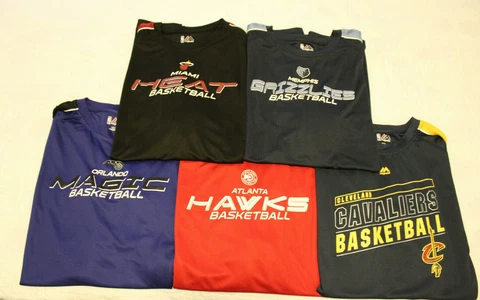 NWT Big&Tall Men Majestic NBA S/S Performance Tee T-shirt Multiple Teams & Sizes Cover