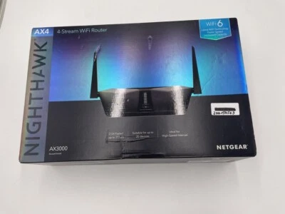 Nighthawk AX4 AX3000 WiFi6 Router | OVP | Zubehör | Schwarz - Bild 1 von 3