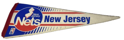 New Jersey NETS Basketball NBA Vintage Pennant Flag Cover