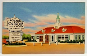 Postcard Howard Johnsons From Maine to Florida With Suggestion Card Ice Cream - Picture 1 of 4