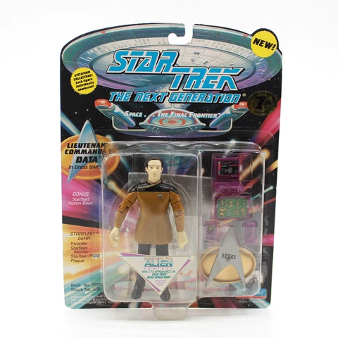 Lt Commander Data in Dress Uniform - Star Trek TNG 1997 Playmates Action Figure Cover