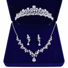 Bridal Jewelry Set Necklace Earrings Tiara Sets For Bridesmaid Gifts
