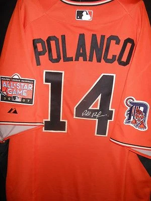 CAMISETA ALL STAR 2007 FIRMADA POR PLÁCIDO POLANCO AUTÉNTICA MAJESTUOSA TIGRES DE DETROIT Foto 1 de 4