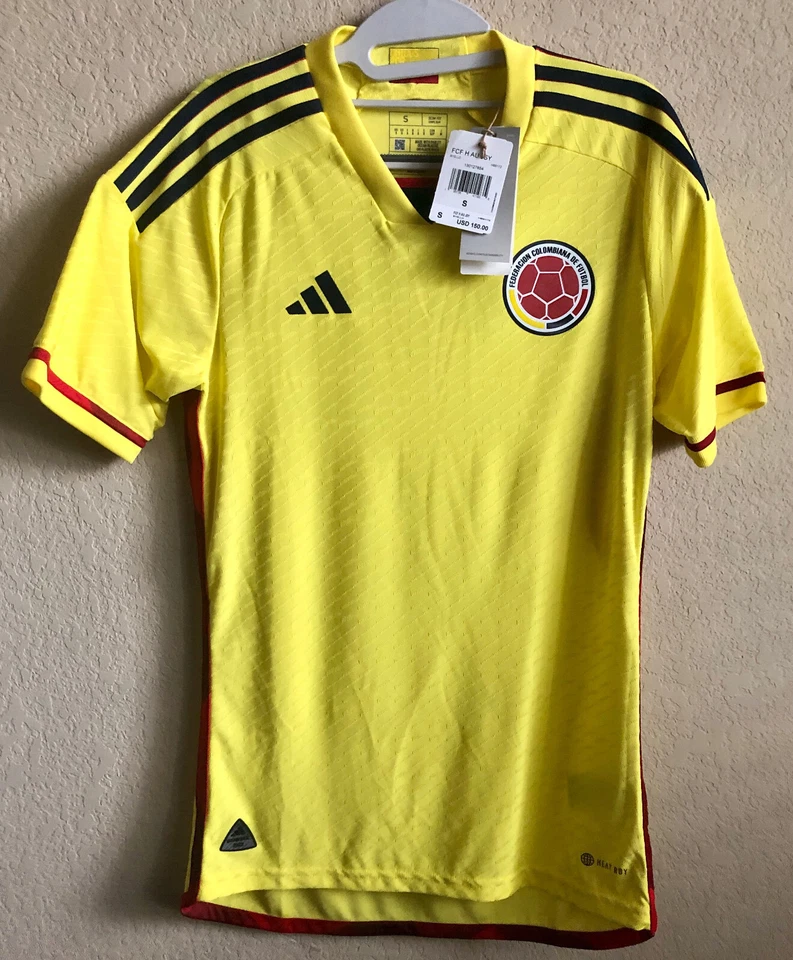 Mens Adidas Colombia '2022 Home Authentic Soccer Jersey Size Medium