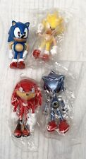 Sonic The Hedgehog Mini Figure Bundle SEGA 2" Toy Metal Super Knuckles X 4 PLAY