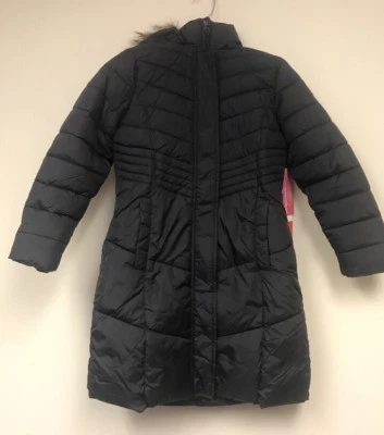 Weatherproof Girl's Long Parka with Removable Hood          -             AB-12 - Image 1 of 4