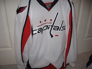 Washington Capitals Reebok White Away Jersey 58 Fight Strap Brand New NWT - Picture 1 of 5