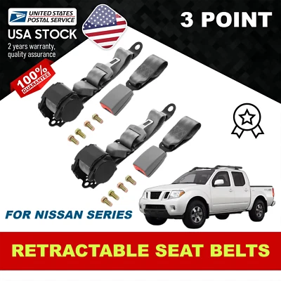 Cinturón de seguridad ajustable retráctil de 3,6 M y 3 puntos para Nissan Frontier 1998-2019 Foto 1 de 4