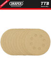 Draper Gold Sanding Discs with Hook  Loop, 125mm, 180 Grit (Pack of 10)  58113