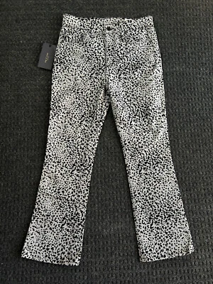 Rag & and Bone Grey Cheetah Hana Jeans Animal Leopard Print Flare 26 NEW - Image 1 of 4