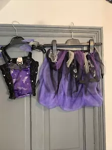 2 pcs Bat Girl Queen Princess Halloween Fancy Dress Costume - 3-4 Years - Picture 1 of 6