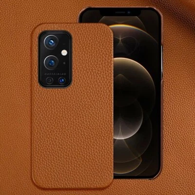 Custodia per telefono in vera pelle Litchi Grain per Oneplus  - Immagine 1 di 4