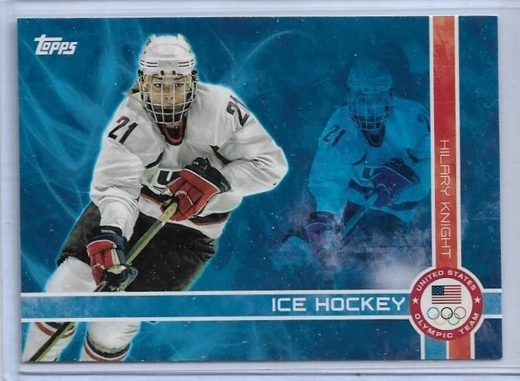 AWESOME 2014 TOPPS OLYMPIC HILARY KNIGHT INSERT CARD OLY-HK ~ ICE HOCKEY ~ QTY - Image 1 of 2