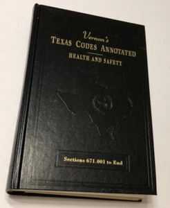 Vernon’s Texas Codes Annotated Health and Safety 1992 Volume 5 West Law Book - Bild 1 von 1