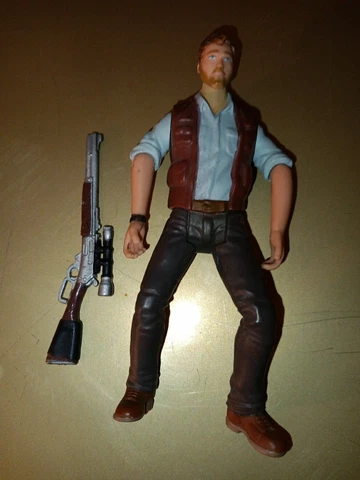 Hasbro 2015 Jurassic World Action Figures Owen Grady w/ Gun 4" Inch Cover