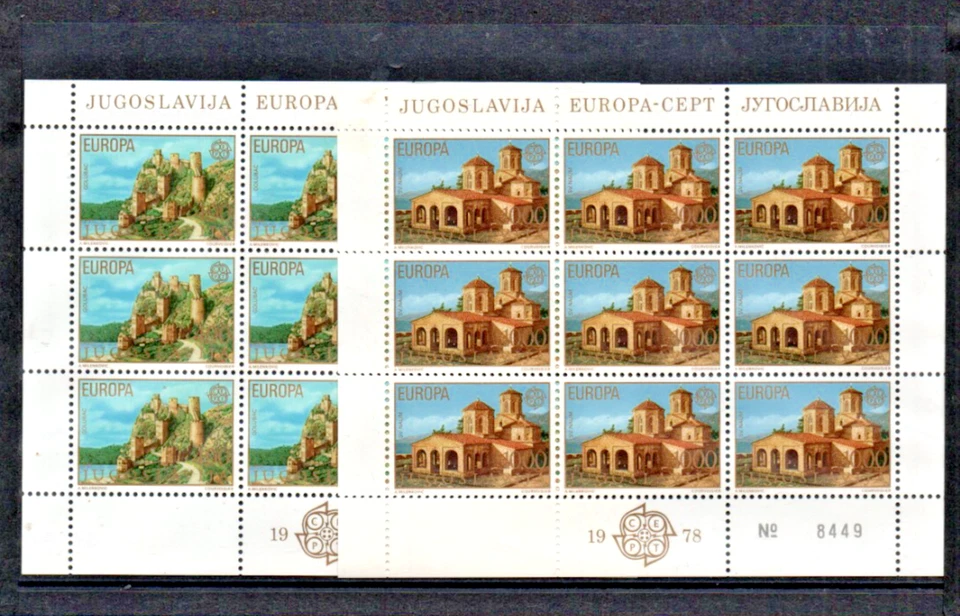 Yugoslavia 1978-Europa Cept en hojas pequeñas-CV 14 EUROS-MNH Foto 1 de 1
