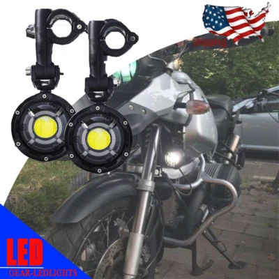 LED Auxiliary Lights for BMW R1200GS R1100GS F700GS K1600 Spot Driving Fog Lamps - Image 1 of 4