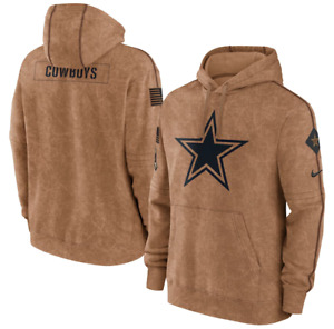 DALLAS COWBOYS 2023 NFL NIKE ON FIELD SALUTE TO SERVICE CLUB PULLOVER HOODIE
