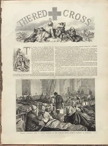 Grabados de 1878 - 19 médicos voluntarios británicos - Guerra ruso-turca - Cruz Roja - Imagen 1 de 6