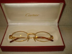 100% AUTHENTIC VINTAGE CARTIER VINTAGE GINGER EYE GLASSES/SPECTACLES - Picture 1 of 15