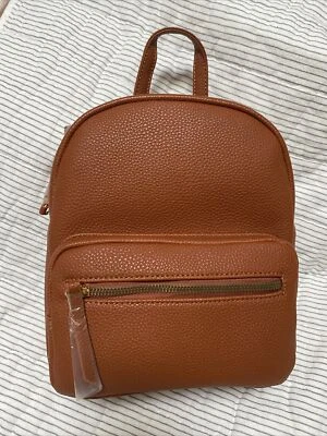 summer & rose packpack, brown pebble vegan leather, Classic, New! - Image 1 of 4