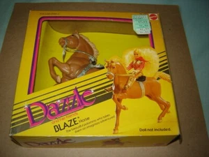 Mattel Dazzle Blaze horse NEW in original open packaging 1981 (1 side unglued) - Picture 1 of 2