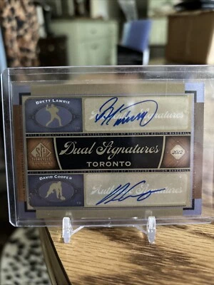 2012 SP Signature Edition Brett Lawrie David Cooper Dual Auto Toronto Blue Jays - Image 1 of 2
