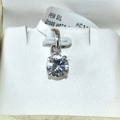 Ciondolo diamante zirconi solitario diamante collana diamante pietra... - Immagine 1 di 4