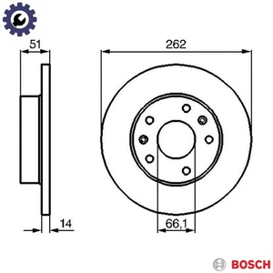 2x BRAKE DISC 0 986 478 991 FOR LAND ROVER FREELANDER/Soft/Top/SUV 1.8L 4cyl - Picture 1 of 10